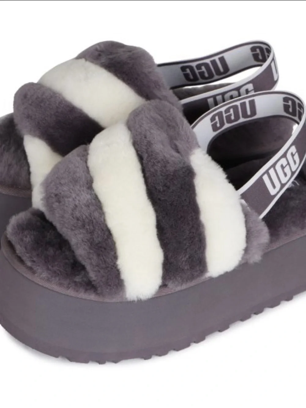 UGG Disco Stripe Sandals size 6